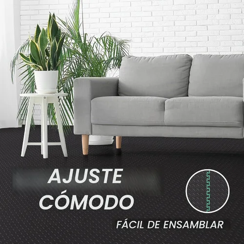 Vista 5 de Yes4All 24SQFT-120SQFT - Tapete de ejercicio de rompecabezas para gimnasio en casa, baldosas de espuma EVA entrelazadas con borde