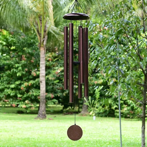 Vista 11 de Vanquer Campanillas de viento para tono profundo exterior, campanillas de viento de 32 pulgadas para exteriores, tono profundo, campanillas