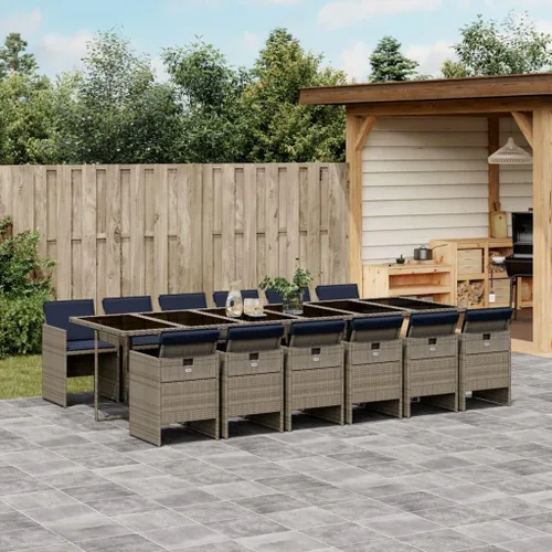 Vista 36 de Juego de comedor de patio de 5 piezas, muebles de exterior sintético de ratán beige, mesa rectangular con 4 sillas, resistente a la intemperie