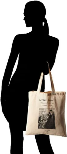 Vista 5 de Universal Zone Bolso literario. Bolso con diseño de libro. Bolsa de libro. Bolsa de biblioteca. Bolsa de mercado
