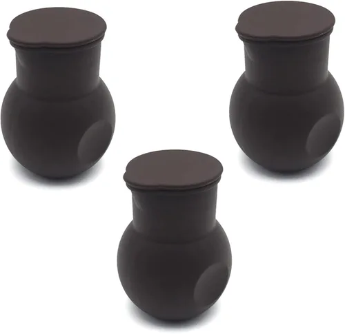 Vista 10 de 6 piezas de silicona Chocolate Melting Pot, 2verde, 2rojo, 2 negro