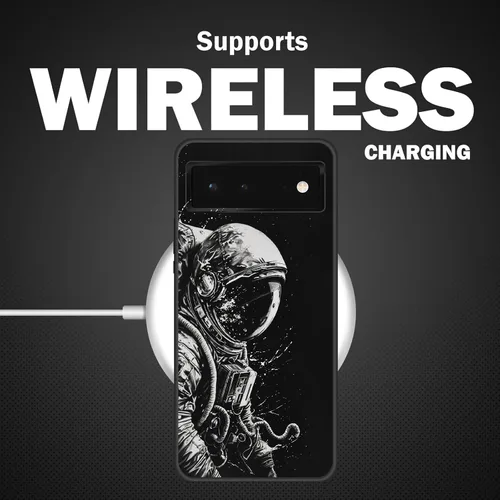Vista 28 de Funda delgada para Google Pixel 4 XL, funda delgada de silicona de TPU suave a prueba de golpes para Google Pixel 4 XL, astronauta Galaxy