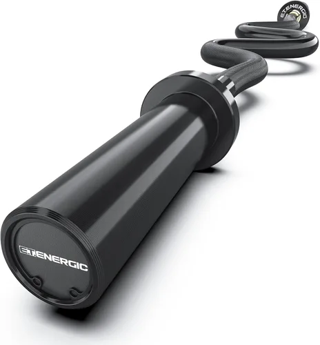 Vista 16 de 47” Solid Steel Olympic Curl Bars, 700LB Oro y negro-capacidad de 700 libras