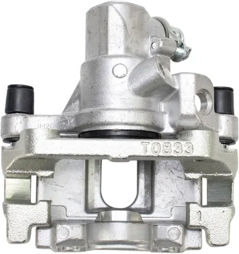 Vista 6 de TRQ Kit de pastillas de freno trasero y rotor, pinza de freno, kit químico, pastillas de freno, rotor de freno de cerámica premium recubierto G