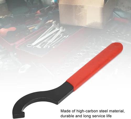 Vista 4 de Naroote Llave de tuerca helicoidal, llave de tuerca de choque en forma de C, llave de tubo amortiguador, llave de tuerca universal, llave de gancho