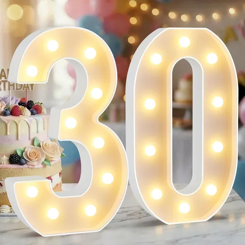 Vista 52 de Letrero LED de Marquee con Letras Iluminadas - Letras Iluminadas del Alfabeto para Cumpleaños, Graduación, Decoración de Pared y Mesa en Bares