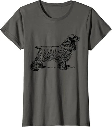 Vista 6 de Cocker Spaniel - Camiseta para perro Cocker Spaniel, gris, S Asfalto