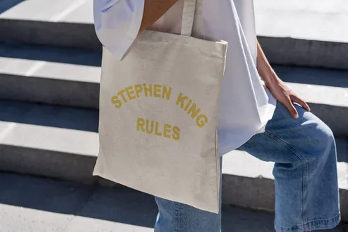 Vista 7 de Stephen King Rules - Bolsa de mano para adultos Stephen King Tee Gifts King