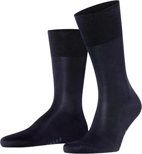 Vista 3 de FALKE Calcetines Tiago de vestir para hombre, algodón sostenible, tripa, 1 par Azul (Arándano)