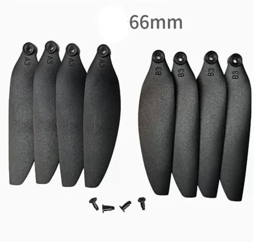 Vista 5 de 58 66mm Folding Propeller for E88 E88PRO E88MAX Z908MAX Z9 S3 M8 RG101 A13 K918 Control Drone Quadcopter Spare Blade(1)