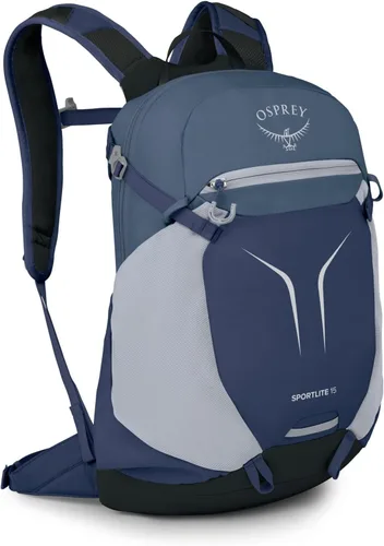 Vista 32 de Osprey Sportlite - Mochila ligera de senderismo (15 litros), color morado Púrpura grafito