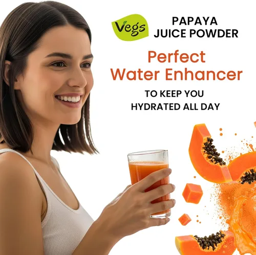 Vista 5 de Jugo de papaya en polvo con enzima digestiva de papaína natural, concentrado y liofilizado 20:1 concentrado y liofilizado en polvo para la digestión