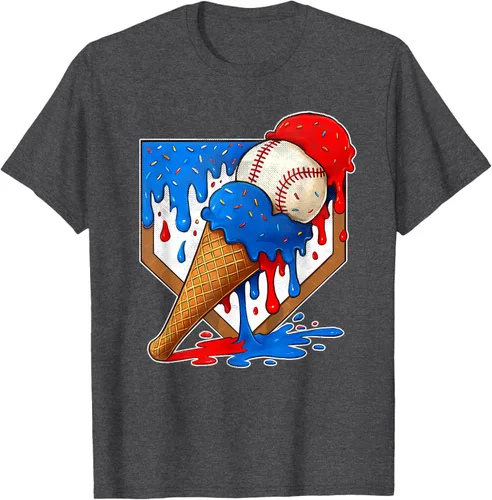 Vista 28 de Camiseta de béisbol desgastada para niños y jóvenes