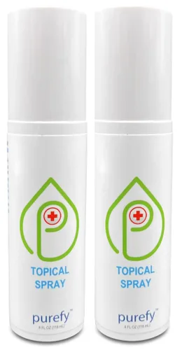 Vista 8 de PUREFY Spray tópico (3.4 onzas) calmante para la cara y el cuerpo, tecnología Purefypro Dermal HOCL, soporte natural para el cuidado de la piel