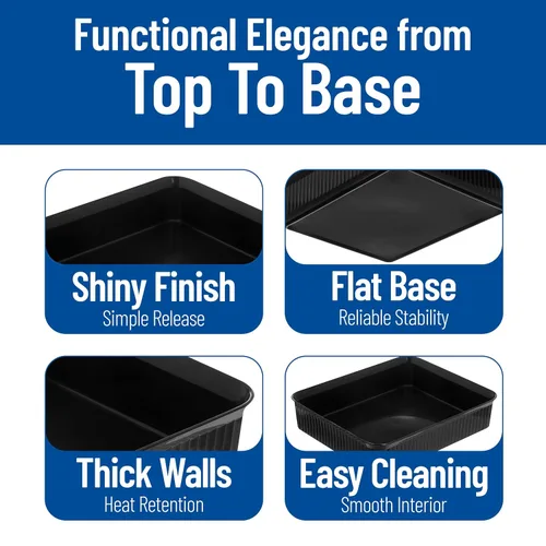 Vista 4 de Carlisle FoodService Products Black Deli Crock – 811203 Deli Tray for Refrigerator, Rectangular Food Storage for Cold Items, Commercial Buffet Use