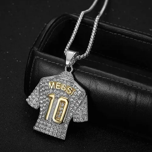 Vista 3 de Number 10 Soccer Jersey Pendant, No. 10 Jersey Soccer Necklace for Men, Number 10 Football Necklace Soccer Charm Jewelry, Rock Soccer Jersey