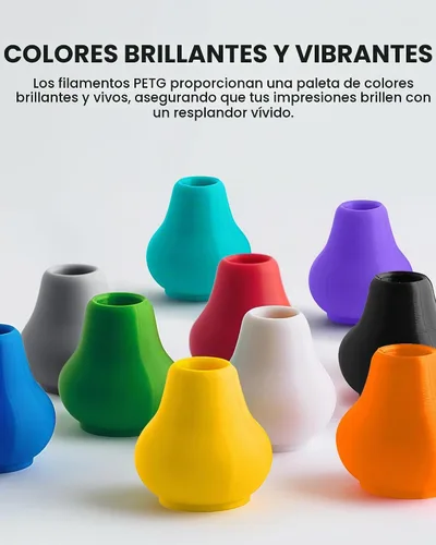 Vista 6 de TECBEARS PETG Filamento 1.75, paquete de 8.8 lbs, Multi T2501