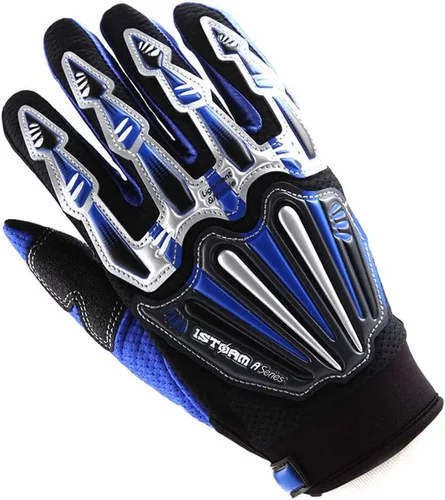 Vista 15 de Guantes juveniles de motocross 1Storm para motocicletas, BMX, MX, ATV, bicicletas todoterreno, modelo de esqueleto para niños