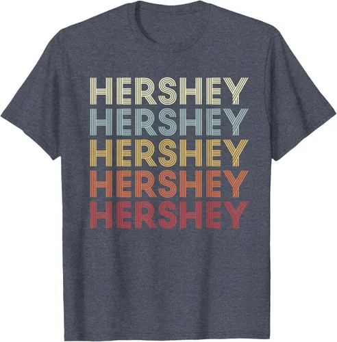 Vista 26 de Hershey Pennsylvania Hershey PA Retro Camiseta de texto vintage, Azul