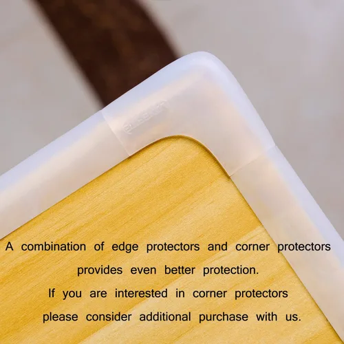Vista 6 de Miracle - Borde protector de silicona para muebles con cinta 3M en ambos lados. Protector de esquinas, seguridad para bebés, Protector de borde