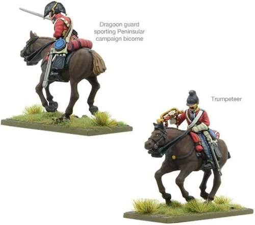 Vista 3 de Warlord Games Wargames Delivered - Figuras de caballería de la brigada de la Unión Británica de polvo negro en miniatura de mesa, juego de soldados