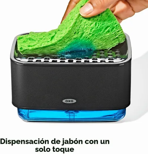 Vista 5 de OXO Good Grips - Soporte para esponja dispensadora de jabón, color negro