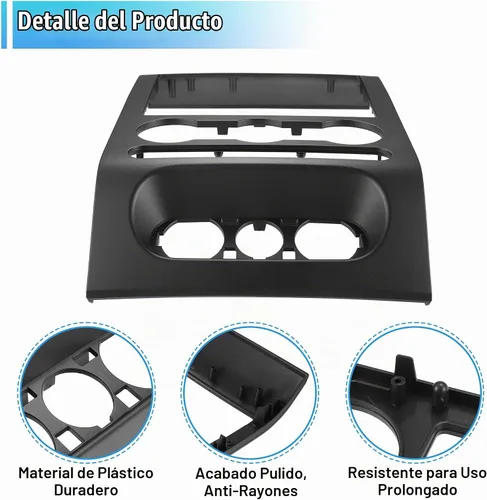 Vista 4 de X AUTOHAUX Salpicadero Radio Bisel Centro Panel de Cubierta de Recorte para Ford F150 2004 2005 2006 2007 2008 4L3Z-1504302-AAA Salpicadero Radio