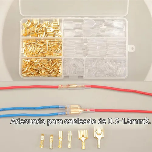 Vista 3 de Feggizuli 320 piezas de conectores de alambre de bala doble, conectores de terminal de bala macho y hembra de 3,9 mm y 3,5 mm con manga aislante