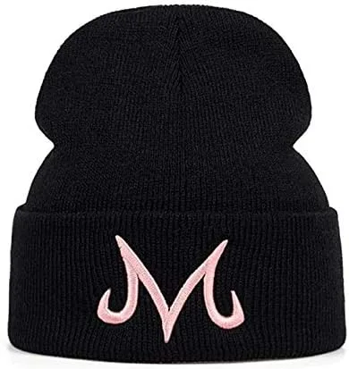 Vista 3 de Jun Nueva marca Majin Buu invierno sombrero de algodón de punto sombrero de punto Beanie Hat para rosa negro (rosa), Rosado
