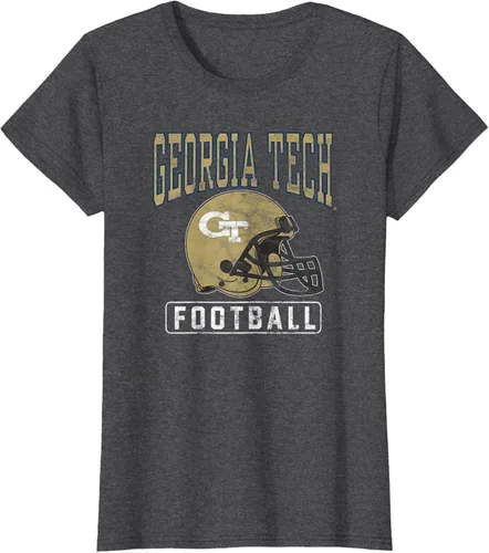 Vista 4 de Georgia Tech Yellow Jackets - Camiseta con casco de fútbol, Negro