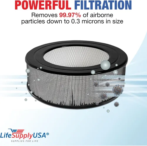 Vista 3 de 62500 Filtro HEPA de repuesto compatible con purificador de aire Sears Kenmore 83236, 83256 de LifeSupplyUSA