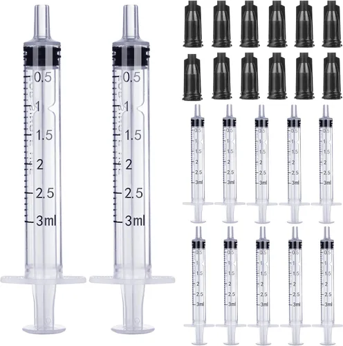 Vista 12 de Jeringa de 1ml sin aguja - 1 ml Jeringas pequeñas de plástico estériles empaquetadas individualmente con tapa para estudiantes de medicina