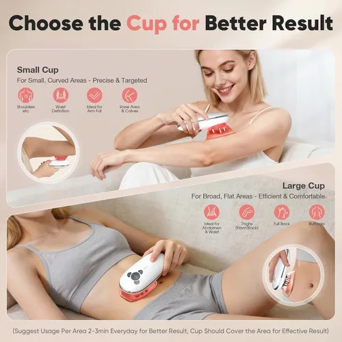 Vista 5 de Masajeador eléctrico 3 en 1 para la celulitis, máquina de esculpir el cuerpo 3 en 1 para estómago, cintura, brazos, piernas, herramienta de masaje