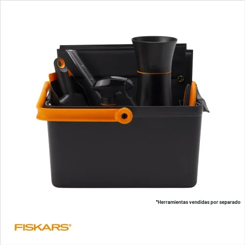 Vista 6 de Fiskars Organizador de herramientas de jardín con almacenamiento de herramientas pequeñas extraíble para uso en jardinería en interiores
