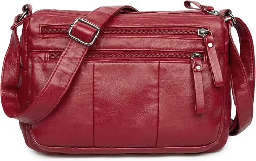 Vista 18 de Bolsos VOLGANIK ROCK para mujer de piel sintética suave, bolso de hombro para damas, bolso bandolera y bolsos de mano, liviano, con bolsillos