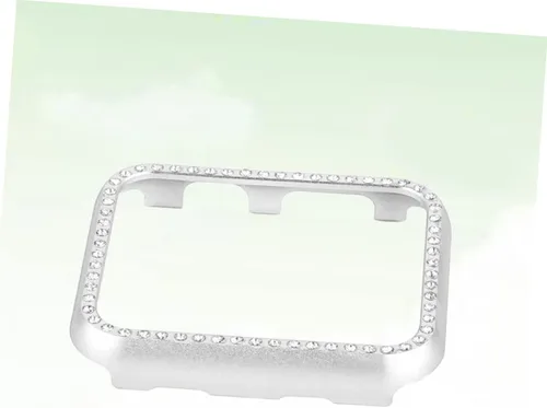 Vista 9 de Aleación de aluminio brillante Rhinestone Smartwatch Funda protectora parachoques para serie Sport Edition Plata