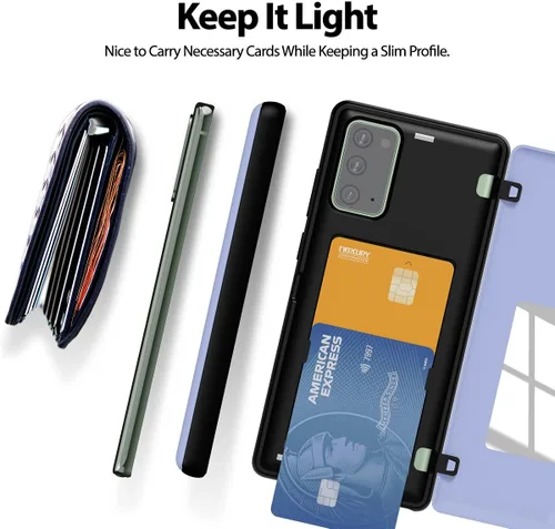 Vista 7 de GOOSPERY Funda tipo cartera con tarjetero compatible con Galaxy Note 20, cierre automático magnético, cubierta protectora de doble capa, resistente