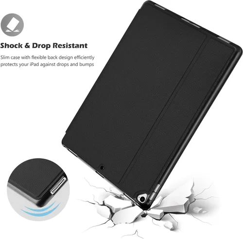 Vista 4 de ProCase Funda para iPad Pro 12.9 2017/2015 (modelo antiguo, 2ª y 1ª generación), funda protectora delgada con soporte para iPad Pro de 12.9 pulgadas