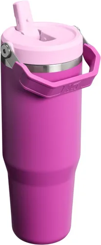 Vista 3 de STANLEY IceFlow 2.0 - Vaso con pajita, 30 onzas, flor oscura