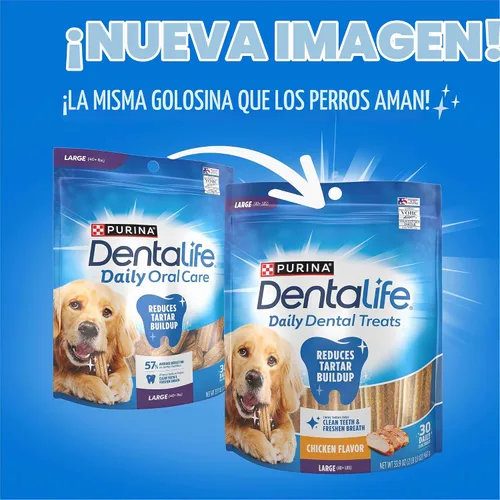 Vista 2 de Dentalife Purina Daily Oral Care Masticables dentales para perros grandes