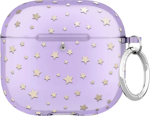 Vista 44 de VELVET CAVIAR Funda compatible con AirPods 4 con llavero, bonitas fundas protectoras duras de 4ª generación para mujer, diseño de lunares azules