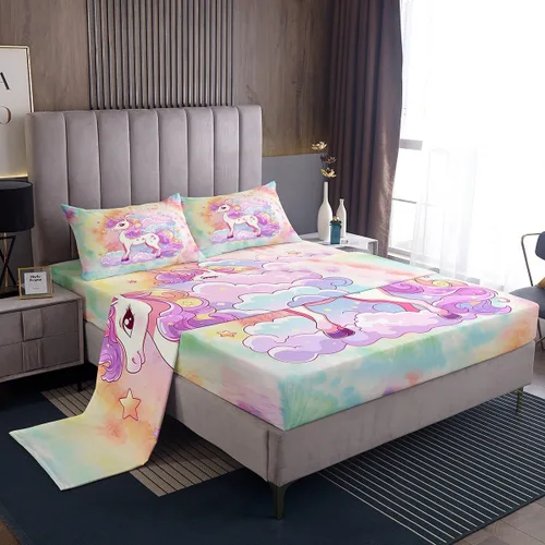 Vista 25 de Erosebridal Juego de sábanas de animales de la selva para niñas y niños, juego de sábanas de safari salvaje con diseño de elefante, oso, tigre