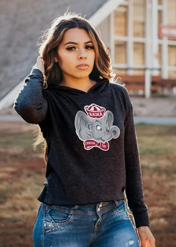Vista 5 de Sudadera con capucha para mujer Vintage Retro
