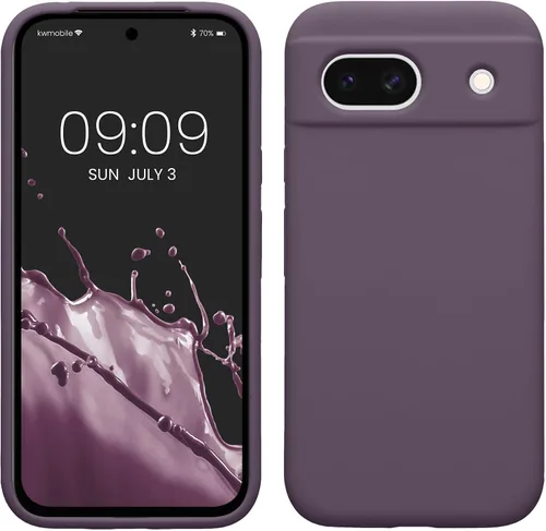 Vista 72 de kwmobile Funda Compatible con Google Pixel 6 Pro - Funda de Teléfono de Silicona TPU con Acabado Suave - Azul Caribe