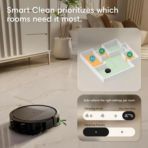 Vista 7 de iRobot Roomba Plus 575 Robot Aspirador y Trapeador Combo, Succión de 25,000 Pa, PrecisionVision AI Obstáculo Evitación de Obstáculos, Vacío de 90