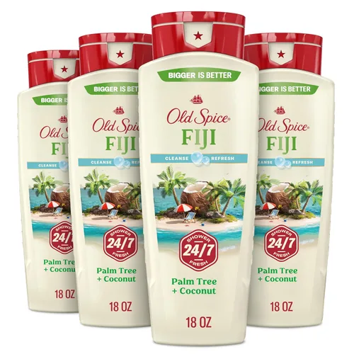 Vista 11 de Old Spice Gel de baño limpiador para hombres, ducha 24/7 fresco con aroma duradero, exfolia y limpieza, suave con la piel, vitamina B3, mar profundo