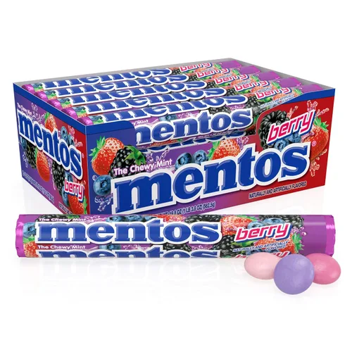 Vista 11 de Mentos Rollo de caramelo de menta masticable, canela, 14 piezas por rollo