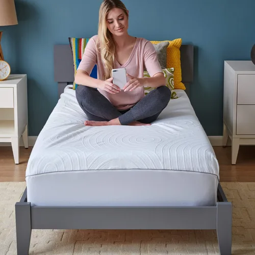 Vista 2 de Tempur-Pedic Protect - Protector de colchón impermeable, individual, color blanco
