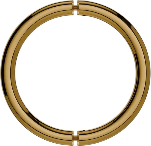 Vista 13 de BRIXWELL HC-6BTB-GP - Manija de puerta de ducha de estilo circular de centro a centro de 6 pulgadas, montaje posterior a trasero, oro de 24 quilates