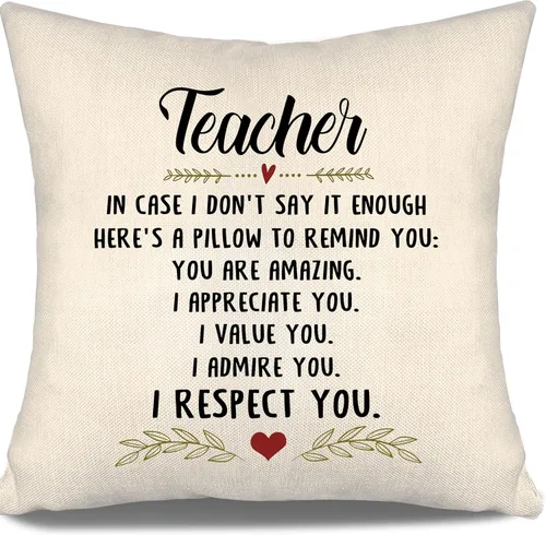 Vista 14 de En caso de que no lo diga lo suficiente aquí hay una almohada para recordarte que eres increíble, te aprecio, te quiero. Funda de almohada para tía